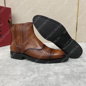 BERLUTI CURSIVE GALET SCRITTO BOOTS INTENSE COCOA S4077-V2 - Image 6