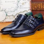 BERLUTI TRIPLE MONK STRAP SHOE BLACK S1424-GH