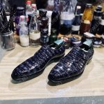 BERLUTI ALLIGATOR LEATHER LOAFER GREY S3289-E2