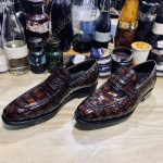 BERLUTI ALLIGATOR LEATHER LOAFER BURGUNDY S3289-E2