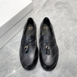 CELINE LUCO TRIOMPHE LEATHER LOAFER BLACK 4095FR8