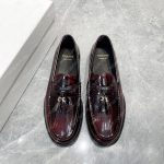 CELINE TRIOMPHE LEATHER LOAFER RED 4454FR8