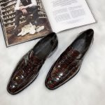 BERLUTI ALLIGATOR LEATHER LOAFER BURGUNDY S3204-E2