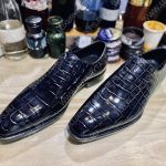 BERLUTI ALLIGATOR LEATHER OXFORD BLACK S1412-E2