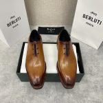 BERLUTI ALESSANDRO ALTO LEATHER OXFORD HONEY S5843