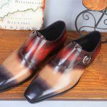 BERLUTI LEATHER M0NK SHOE MULTICOLOR S4113-V2