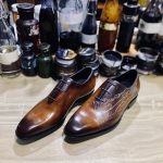 BERLUTI ALESSANDRO GALET SCRITTO OXFORD TOBACCO BIS S4505