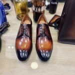 BERLUTI GALET SCRITTO OXFORD BROWN S4589-V2