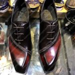 BERLUTI LEATHER OXFORD BLACK S5663-V1