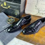 BERLUTI ALESANDRO DEMESURE NEO SCRITTO OXFORD NERO GRIGIO S5863