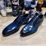 BERLUTI SCARS DEMESURE OXFORD NAVY S4690-V2