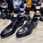 BERLUTI PATCHWORK DEMESURE MONK SHOE DARK BROWN S5590-V2