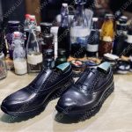 BERLUTI ALESSANDRO ALTO OXFORD BLACK GREY S5865-V2