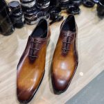 BERLUTI ALESSANDRO OXFORD BROWN S5863-V2