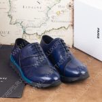 BERLUTI LEATHER OXFORDS BLUE S5799