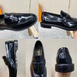 BERLUTI ELIO PATMOS LEATHER SANDALS OLIVE 811572