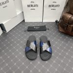 BERLUTI SIFNOS SCRITO LEATHER SANDAL BLACK S5438-V33