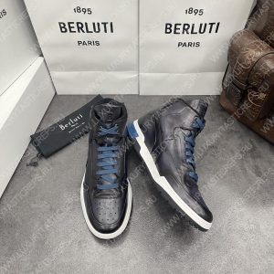 BERLUTI PLAYOFF SNEAKER BLACK GREY S5798-V1 - Image 4