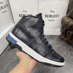 BERLUTI PLAYOFF SNEAKER BLACK GREY S5798-V1 - Image 5