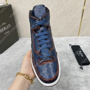 BERLUTI SNEAKERS BLUE S5798 - Image 7