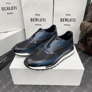 BERLUTI SNEAKERS BLUE S5779 - Image 3