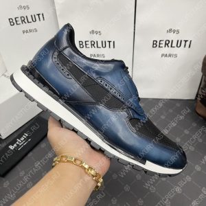 BERLUTI SNEAKERS BLUE S5779 - Image 4