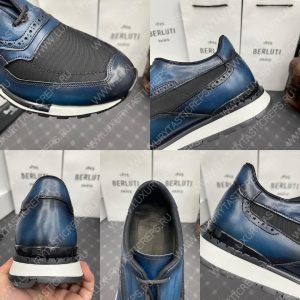 BERLUTI SNEAKERS BLUE S5779 - Image 9