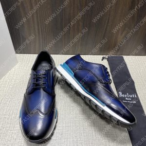 BERLUTI SNEAKERS BLUE S5500 - Image 4