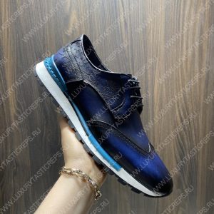 BERLUTI SNEAKERS BLUE S5500 - Image 6