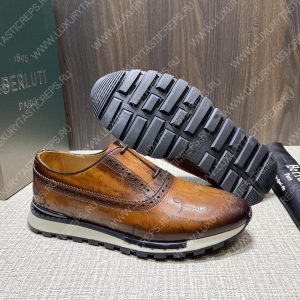 BERLUTI SNEAKERS BROWN S3870 - Image 5