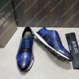 BERLUTI SNEAKERS BLUE S3830 - Image 4