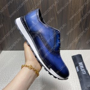 BERLUTI SNEAKERS BLUE S3830 - Image 6