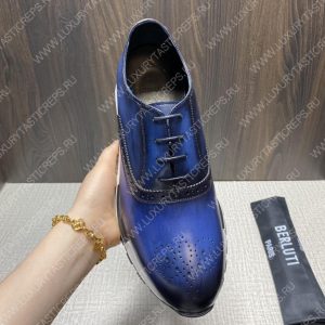 BERLUTI SNEAKERS BLUE S3830 - Image 7