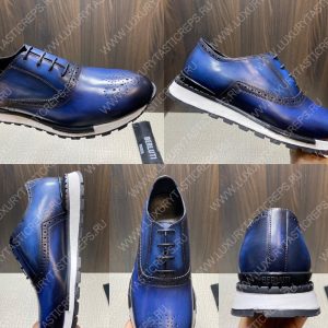 BERLUTI SNEAKERS BLUE S3830 - Image 9