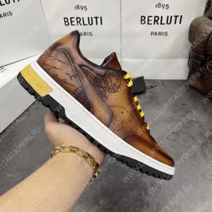 BERLUTI PLAYOFF SCRITTO SNEAKER HONEY S5867-V2 - Image 4