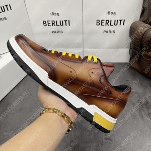 BERLUTI PLAYOFF SCRITTO SNEAKER HONEY S5867-V2 - Image 6