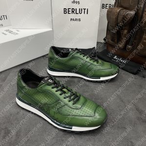 BERLUTI FAST TRACK SNEAKER LIGHT GREEN S5425-V2 - Image 3