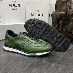 BERLUTI FAST TRACK SNEAKER LIGHT GREEN S5425-V2 - Image 5