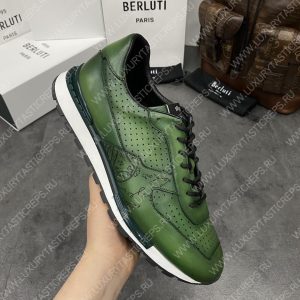 BERLUTI FAST TRACK SNEAKER LIGHT GREEN S5425-V2 - Image 6