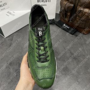 BERLUTI FAST TRACK SNEAKER LIGHT GREEN S5425-V2 - Image 7