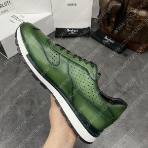 BERLUTI FAST TRACK SNEAKER LIGHT GREEN S5425-V2 - Image 8