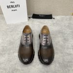 BERLUTI FAST TRACK SCRITTO SNEAKER DARK BROWN S5425-V2