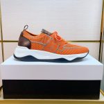 BERLUTI SHADOW KNIT SNEAKERS ORANGE S4918