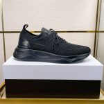 BERLUTI SHADOW KNIT SNEAKERS BLACK S4918