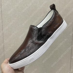 BERLUTI PLAYTIME SCRITTO SLIP-ON DARK BROWN S5685-V2 - Image 6