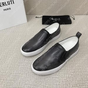 BERLUTI PLAYTIME SCRITTO SLIP-ON BLACK GREY S5685-V2 - Image 3