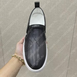 BERLUTI PLAYTIME SCRITTO SLIP-ON BLACK GREY S5685-V2 - Image 5