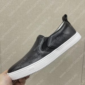 BERLUTI PLAYTIME SCRITTO SLIP-ON BLACK GREY S5685-V2 - Image 6