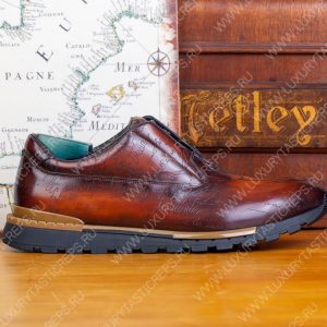 BERLUTI PLATOFF SCRITTO SNEAKER HONEY S5867 - Image 4