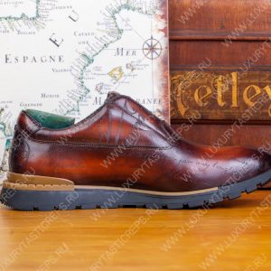 BERLUTI PLATOFF SCRITTO SNEAKER HONEY S5867 - Image 5